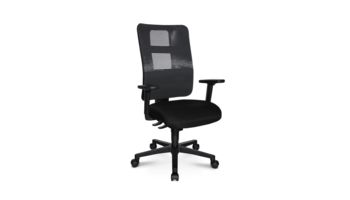 Design-Drehstuhl Ortho Sedis 55 OW100TW1, schwarz Schwarz