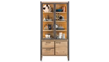 Henders & Hazel Vitrine Metalo 36338-RWB Eiche